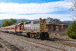 BB 16 passing the Crozet depot